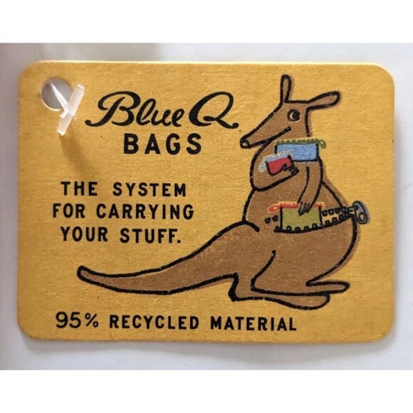 Blue Q Bag Boss Lady Zippy Money Bag Coin Bag Red Recicled Plastic Zipper 4*3" - Picture 5 of 6